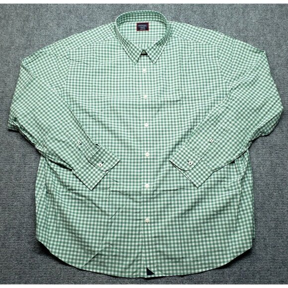 UNTUCKit Voss Shirt Mens 3XL Green Plaid Long Sleeve Button Up Cotton New - Picture 1 of 11